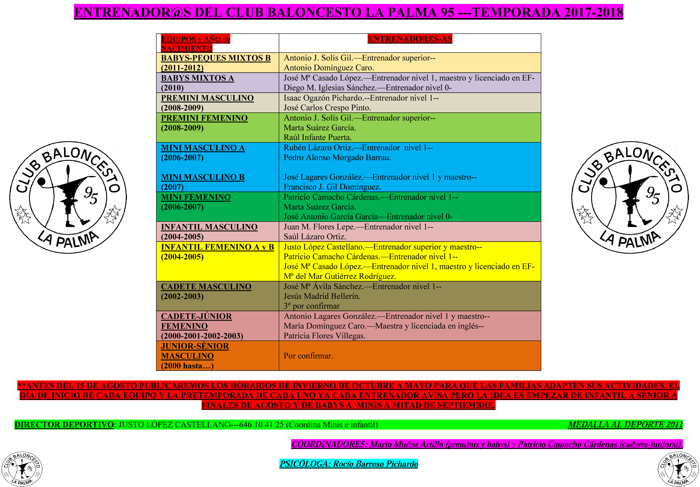 ENTRENADORES 2017-18