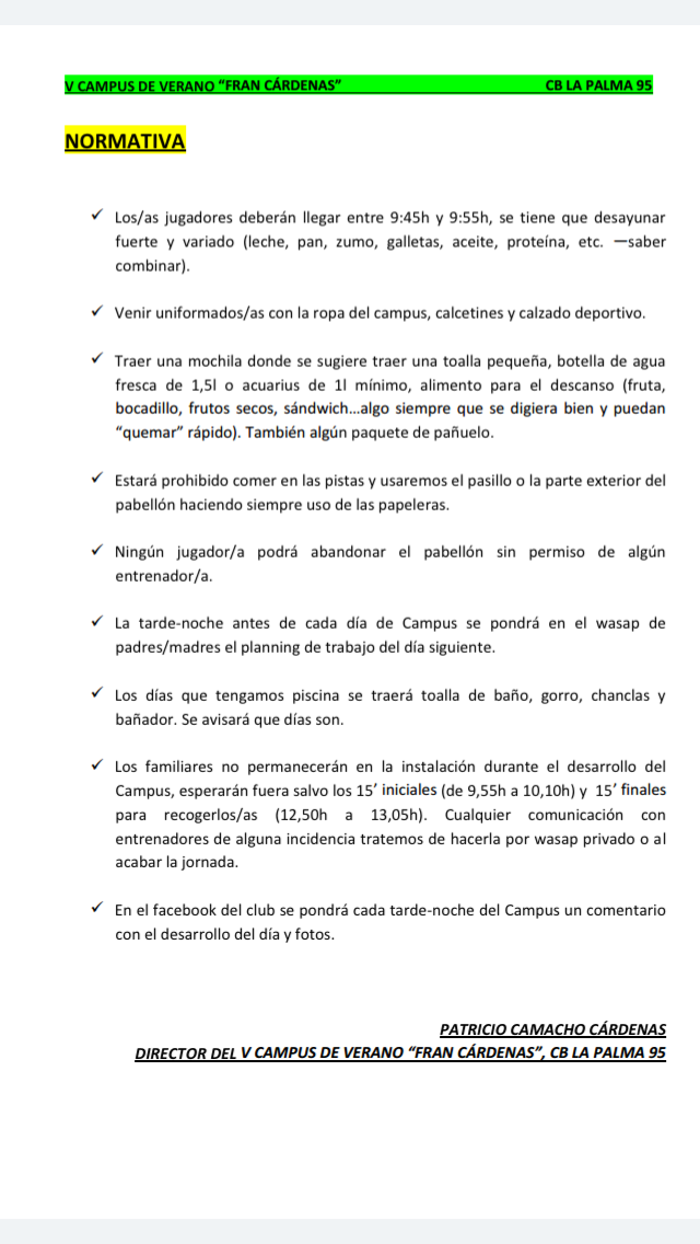 Normativa V Campus Cb95